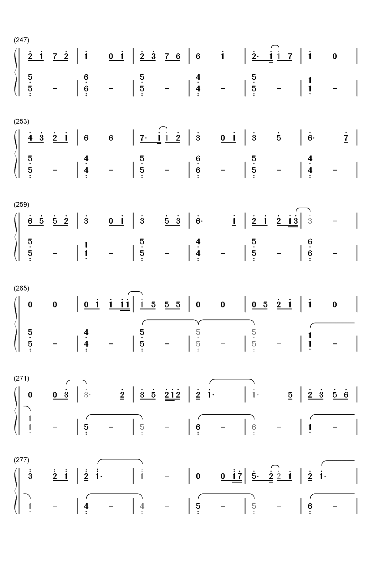 Bedtime Story-三次元女友主题曲双手简谱预览8