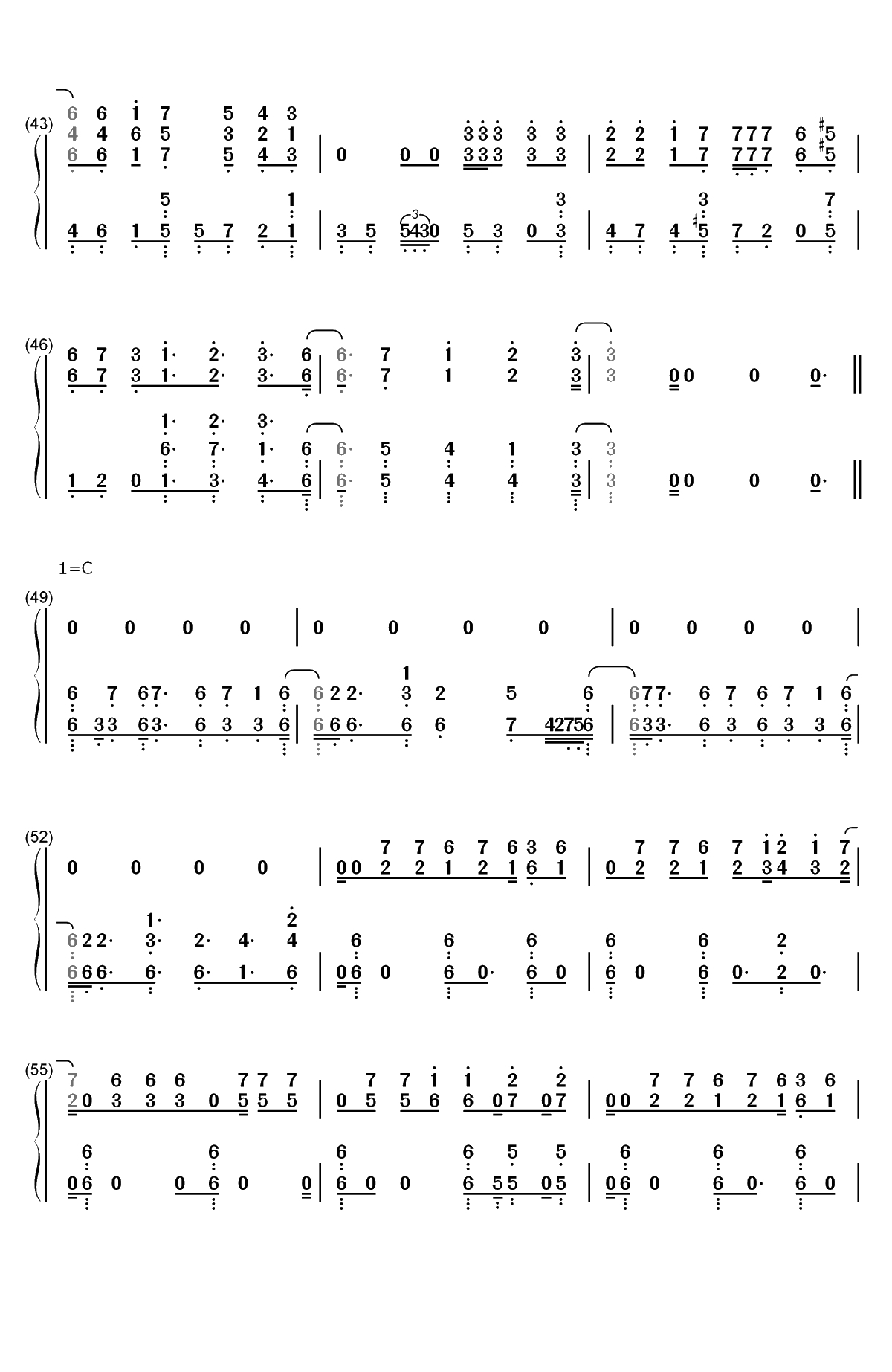 Original Resonance-歌之王子殿下真爱革命OST双手简谱预览4