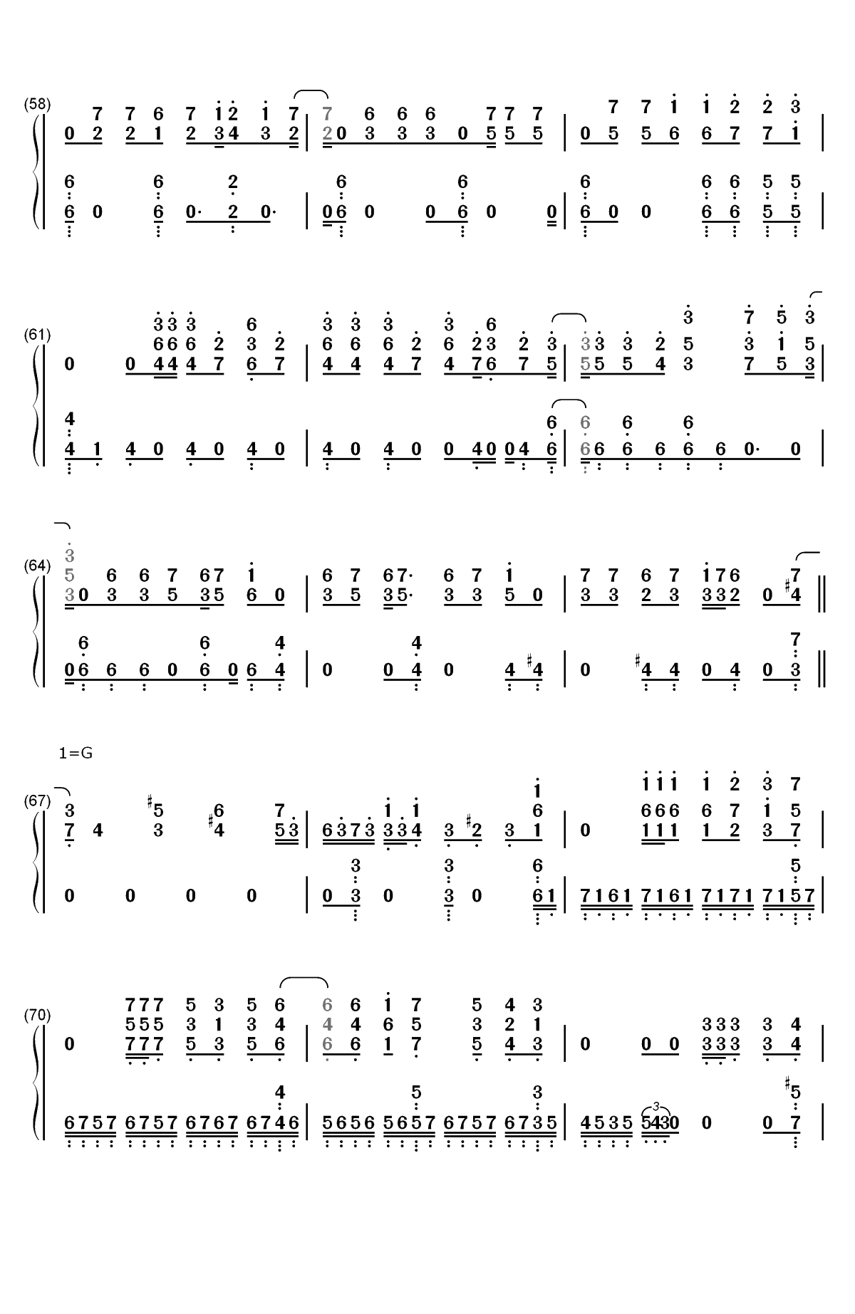 Original Resonance-歌之王子殿下真爱革命OST双手简谱预览5