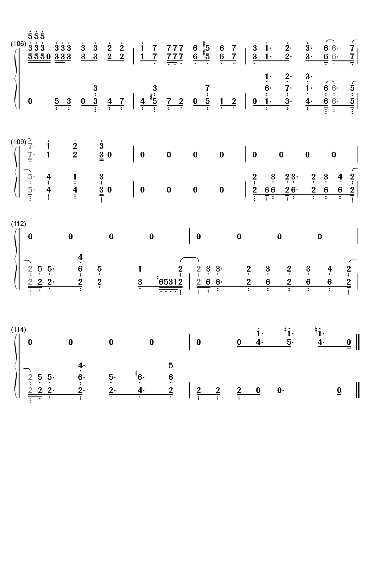 Original Resonance-歌之王子殿下真爱革命OST双手简谱预览8