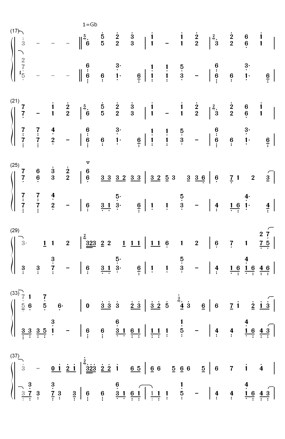 Prayer X-BANANA FISH ED双手简谱预览2