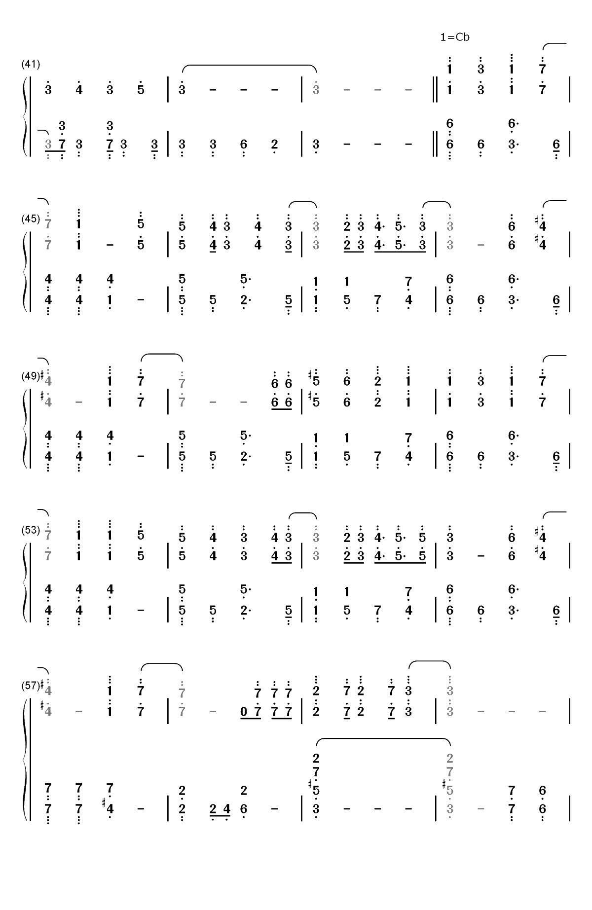 Prayer X-BANANA FISH ED双手简谱预览3