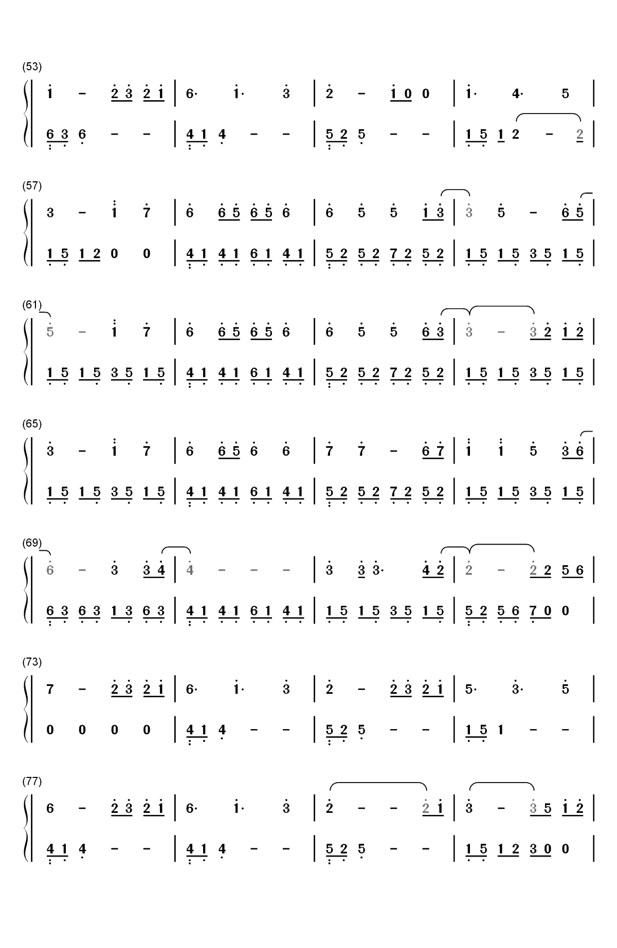 What Are Words-原版双手简谱预览3