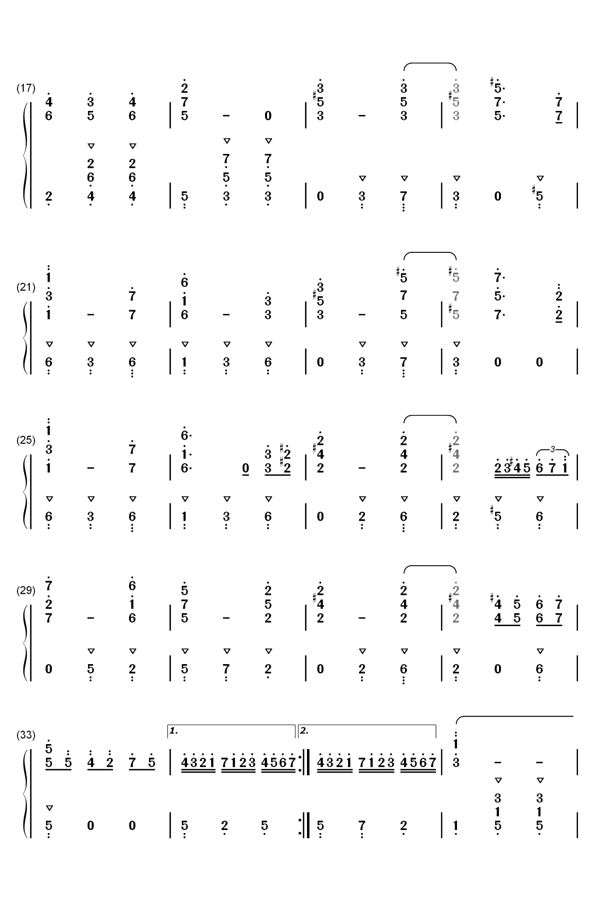 Potter Waltz-哈利波特与火焰杯OST双手简谱预览2