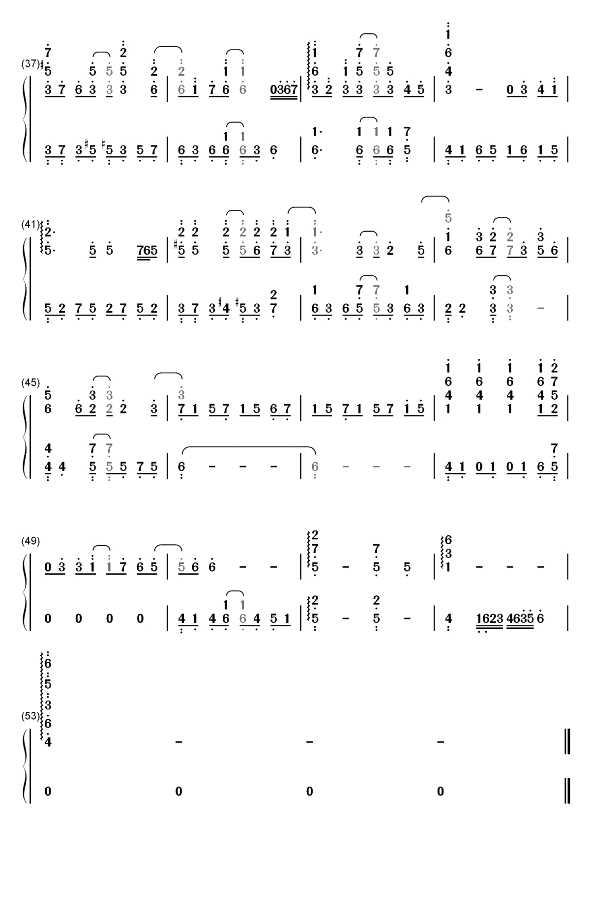 Traveler's tale-ISLAND OP双手简谱预览3