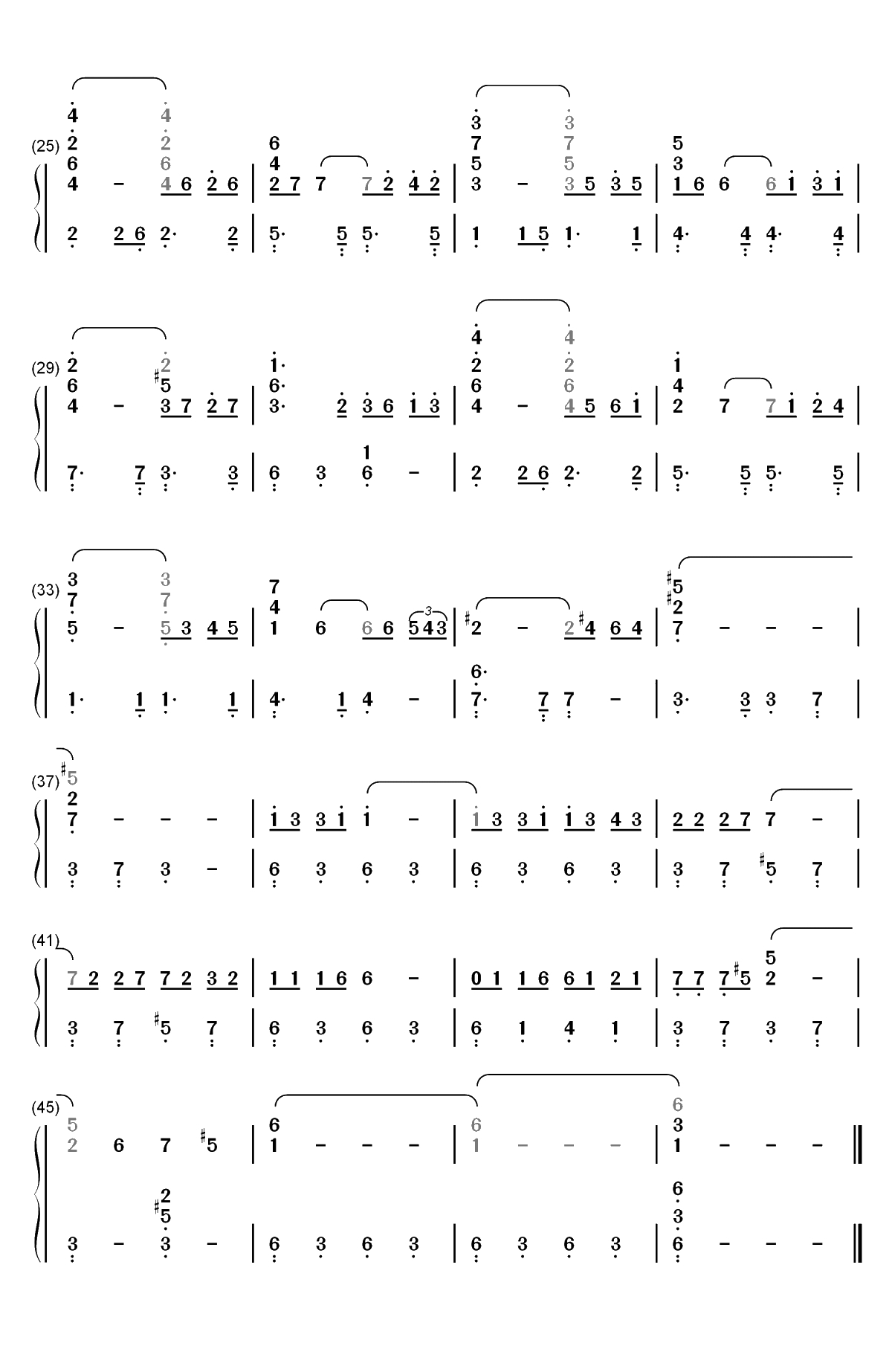 Where Do I Begin-爱情故事主题曲双手简谱预览2