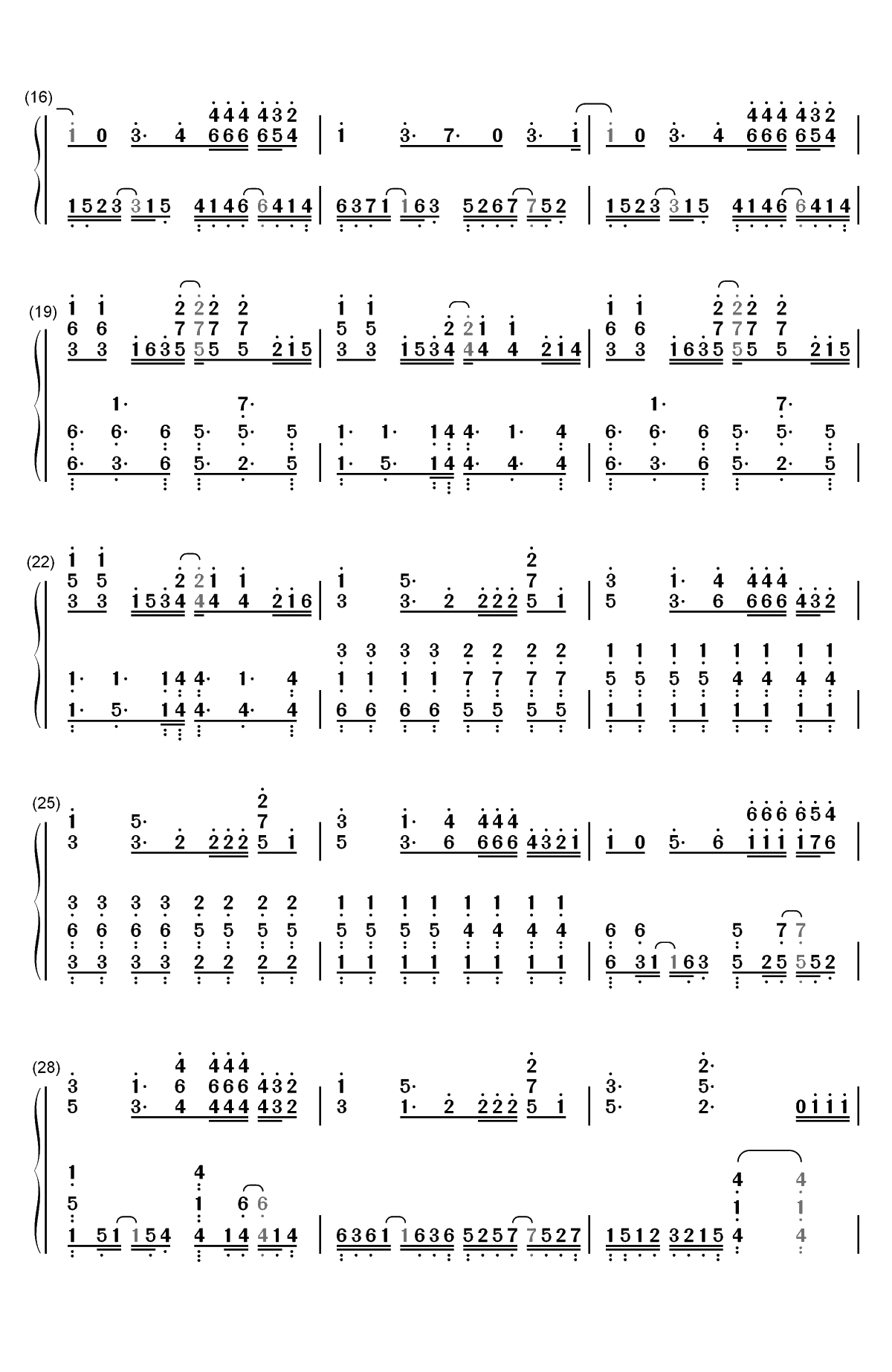 Good Life-速度与激情8插曲双手简谱预览2