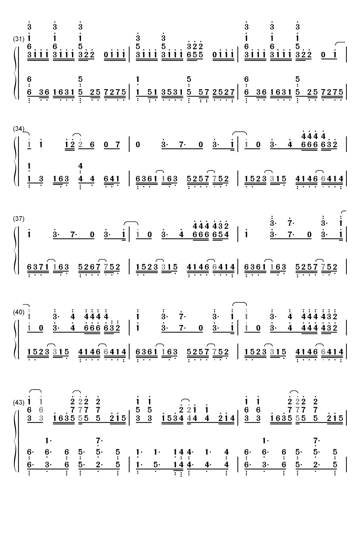 Good Life-速度与激情8插曲双手简谱预览3