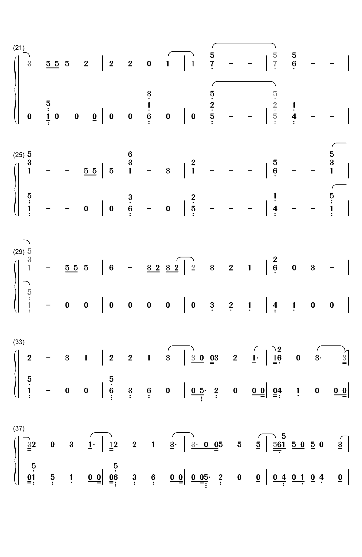 Marry Me-Thomas Rhett双手简谱预览2