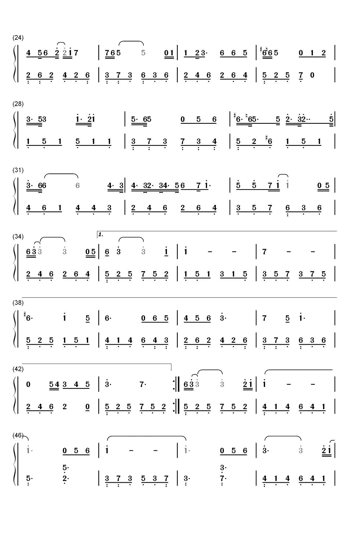 贫穷或富有-令人一听上瘾的曲风双手简谱预览2