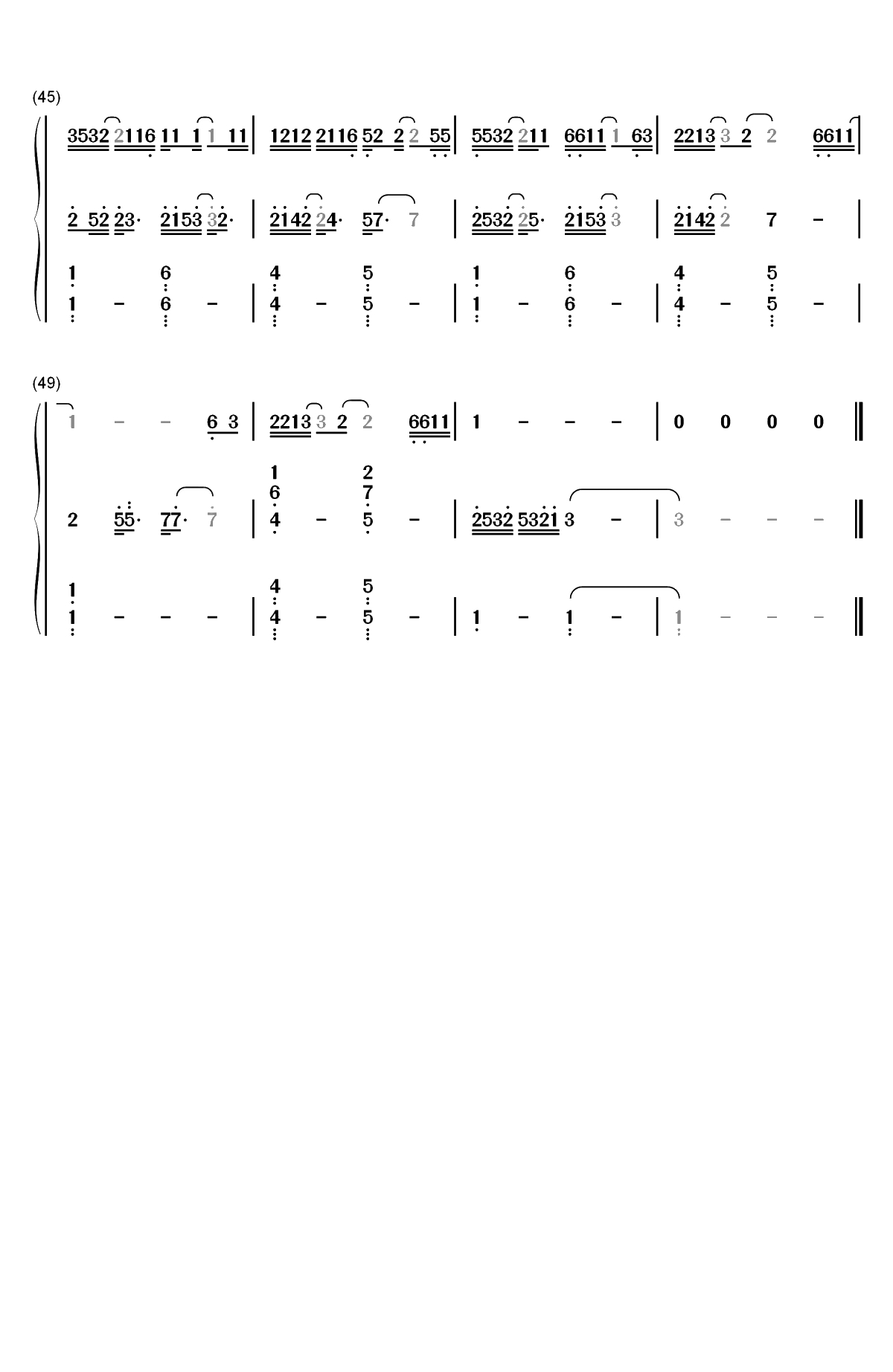 可能否-可能我撞了南墙才会回头吧双手简谱预览4