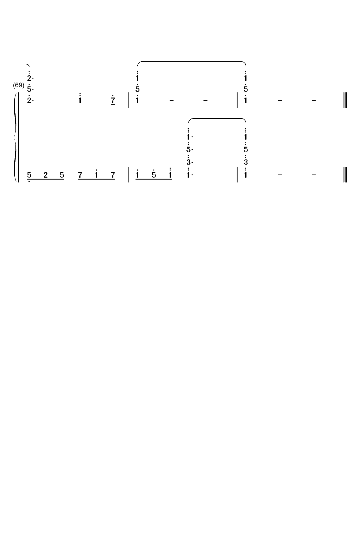 莉莉安-宋冬野双手简谱预览4