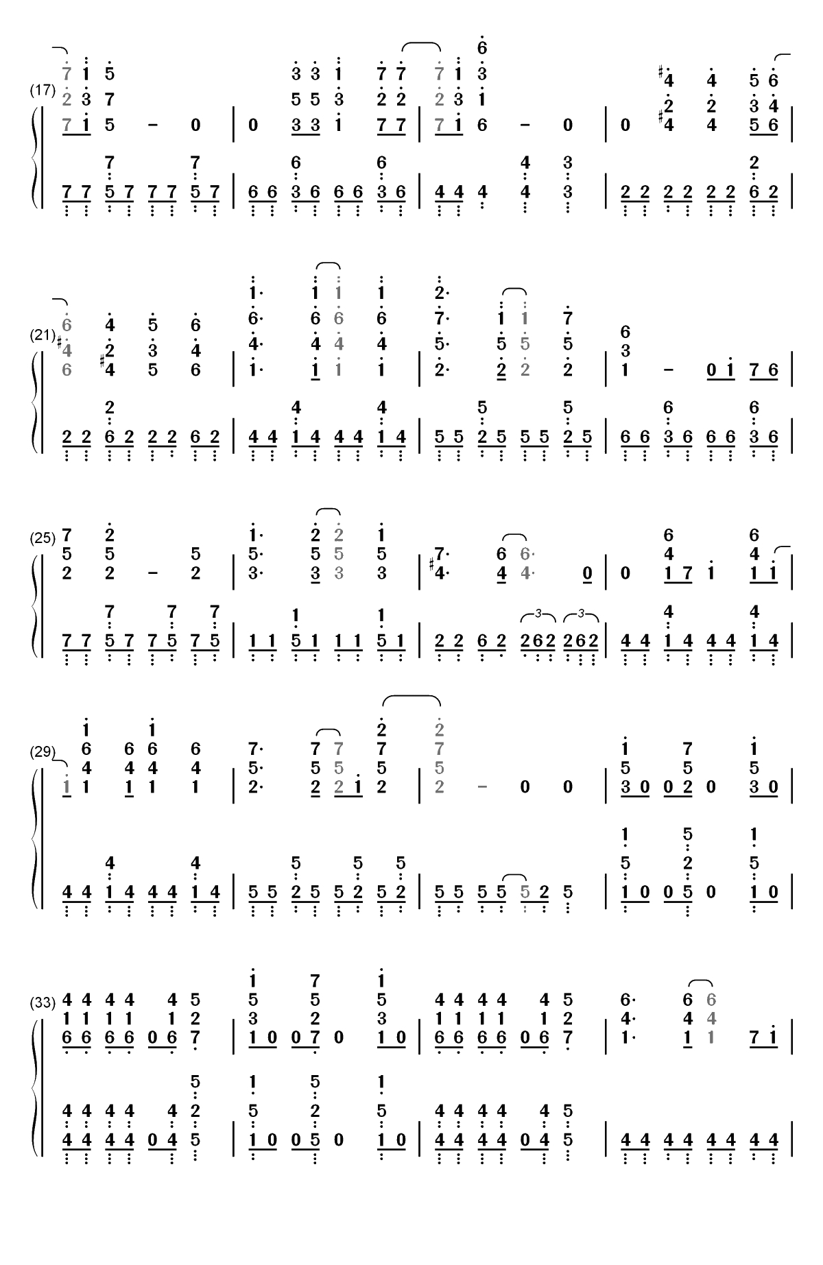 麦克斯奥特曼-ウルトラマンマックス双手简谱预览2