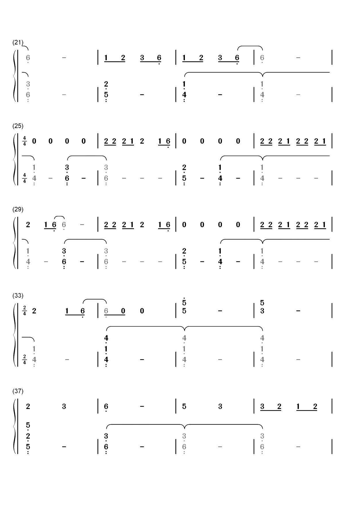 All We Do-Oh Wonder双手简谱预览2