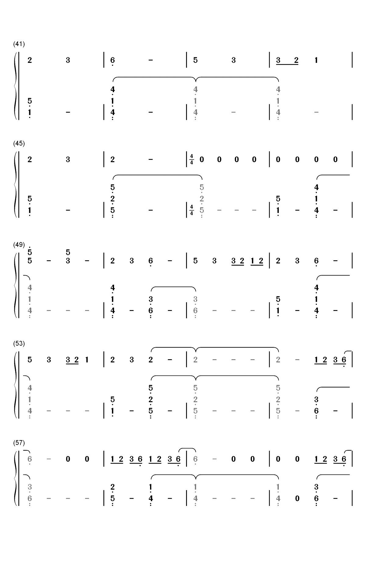 All We Do-Oh Wonder双手简谱预览3