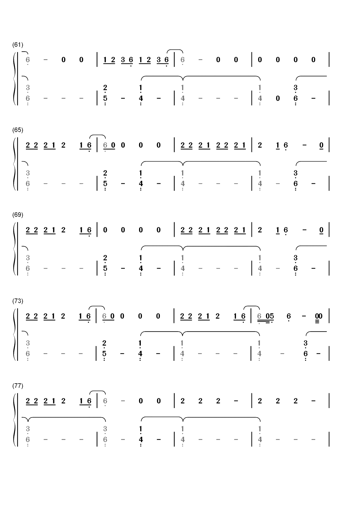 All We Do-Oh Wonder双手简谱预览4