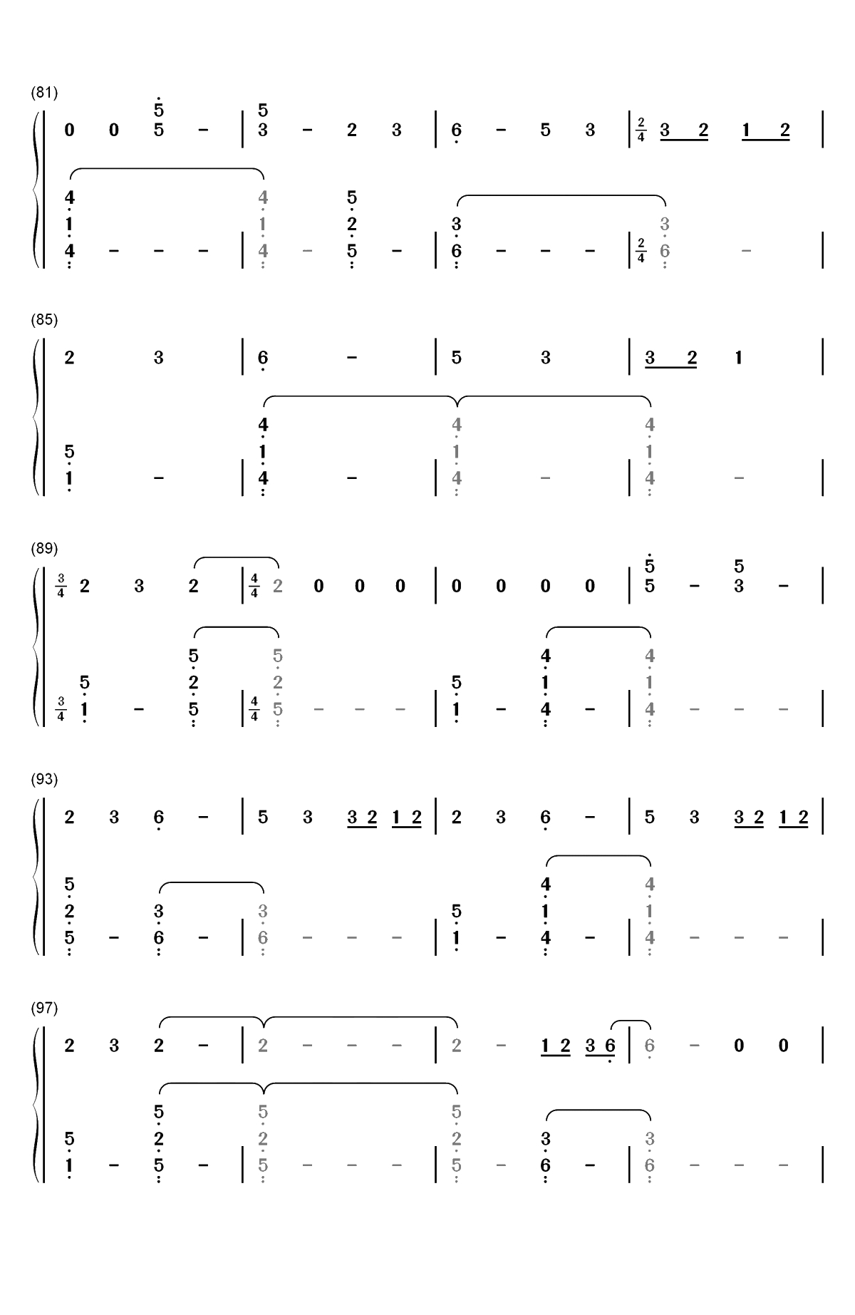 All We Do-Oh Wonder双手简谱预览5