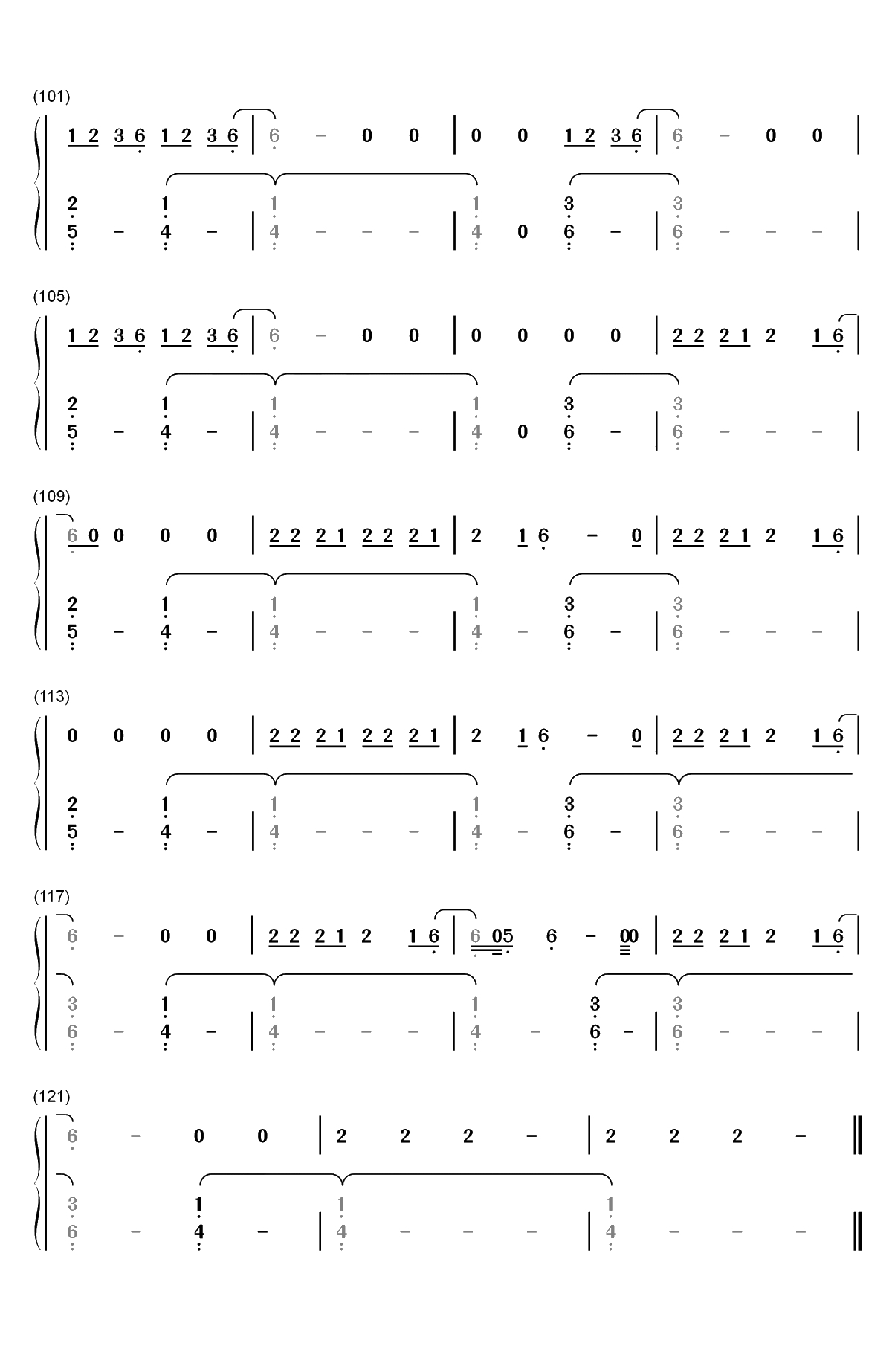 All We Do-Oh Wonder双手简谱预览6