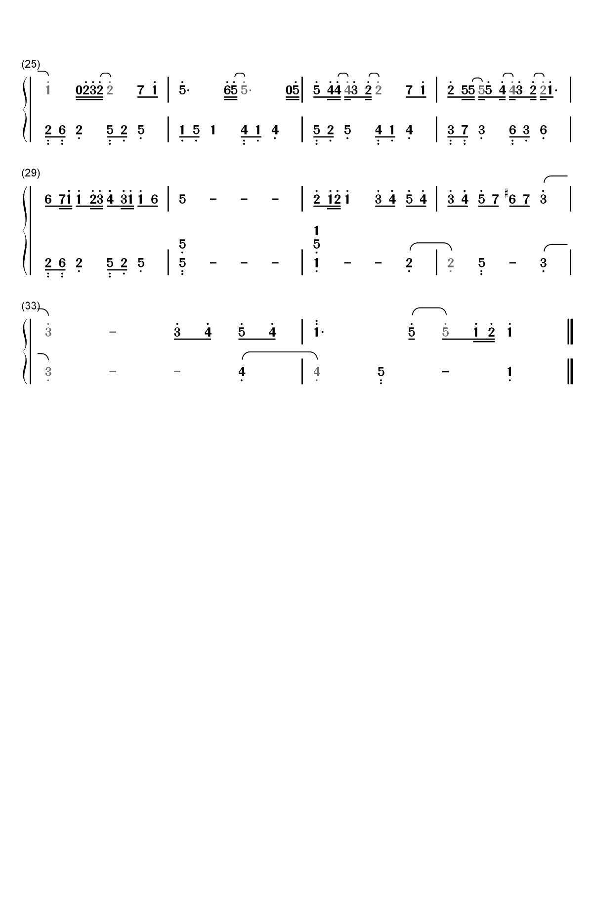 不忧伤的爱-凉生我们可不可以不忧伤片头曲双手简谱预览2