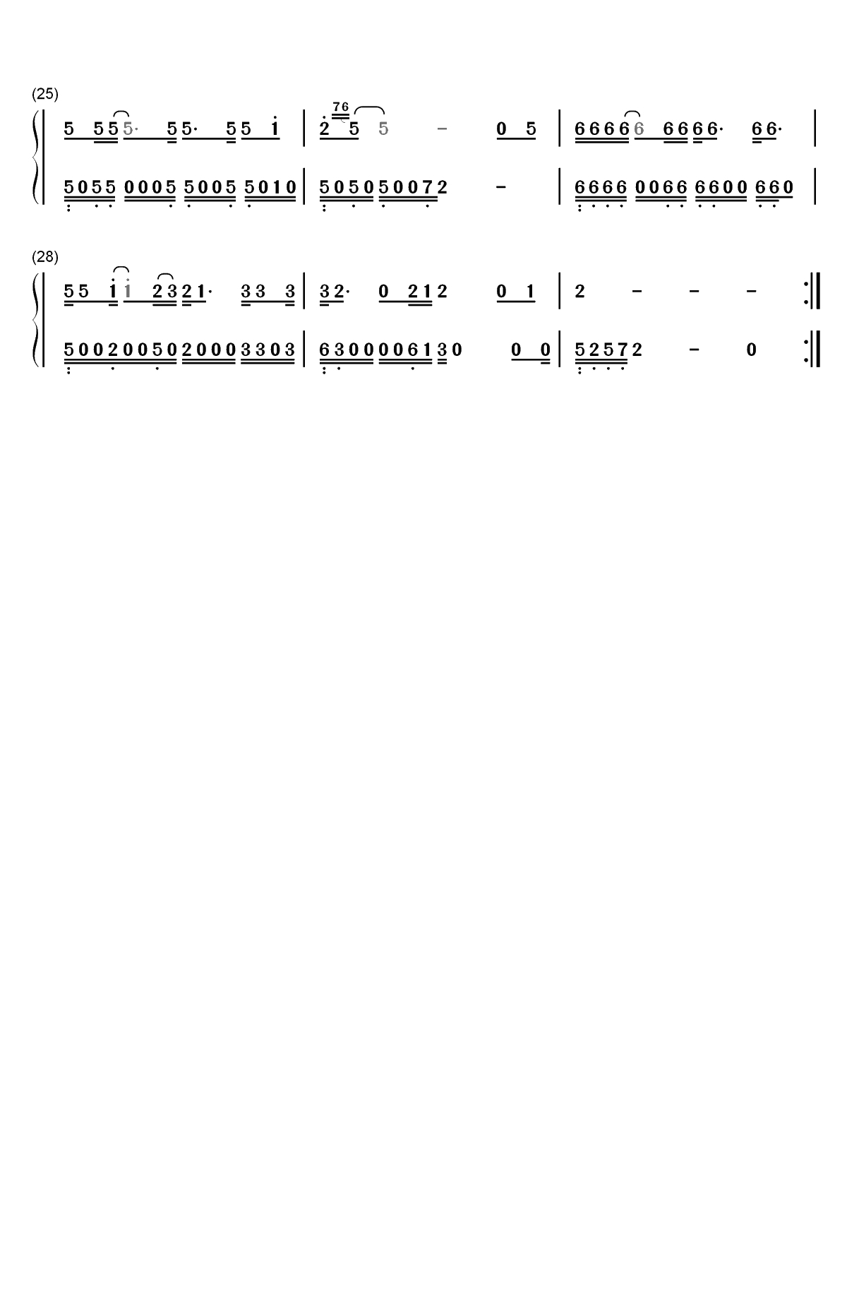 我是一只小小鸟-想要飞呀飞却飞也飞不高双手简谱预览2