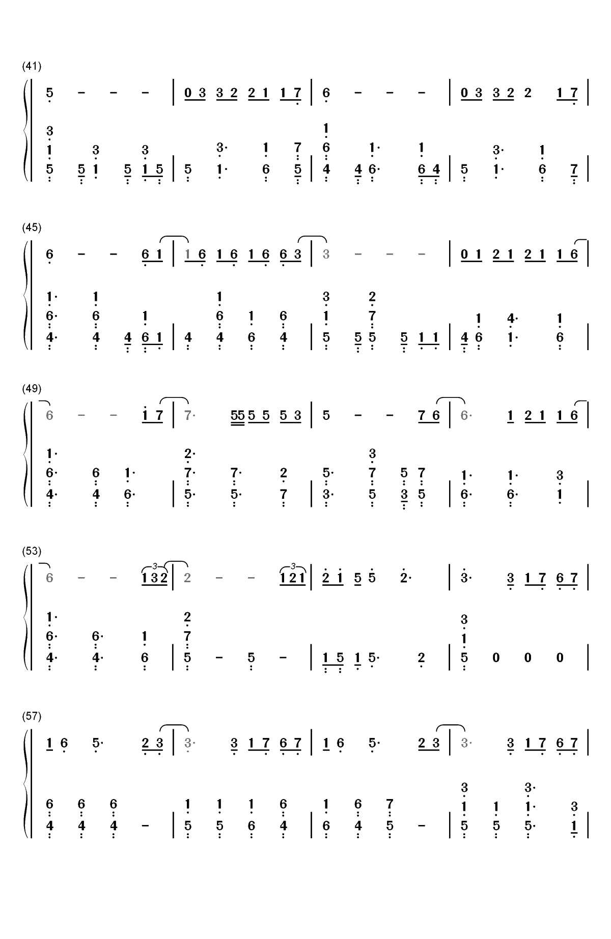 做我自己-献给十八岁双手简谱预览3