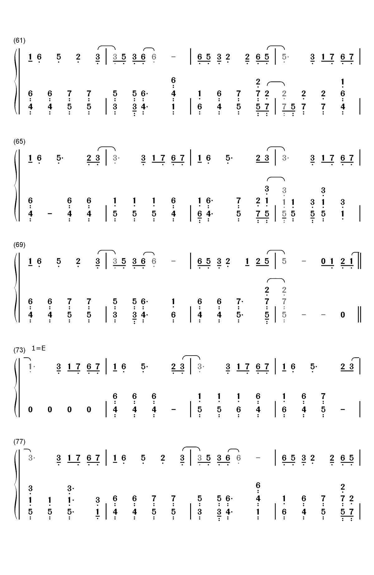 做我自己-献给十八岁双手简谱预览4