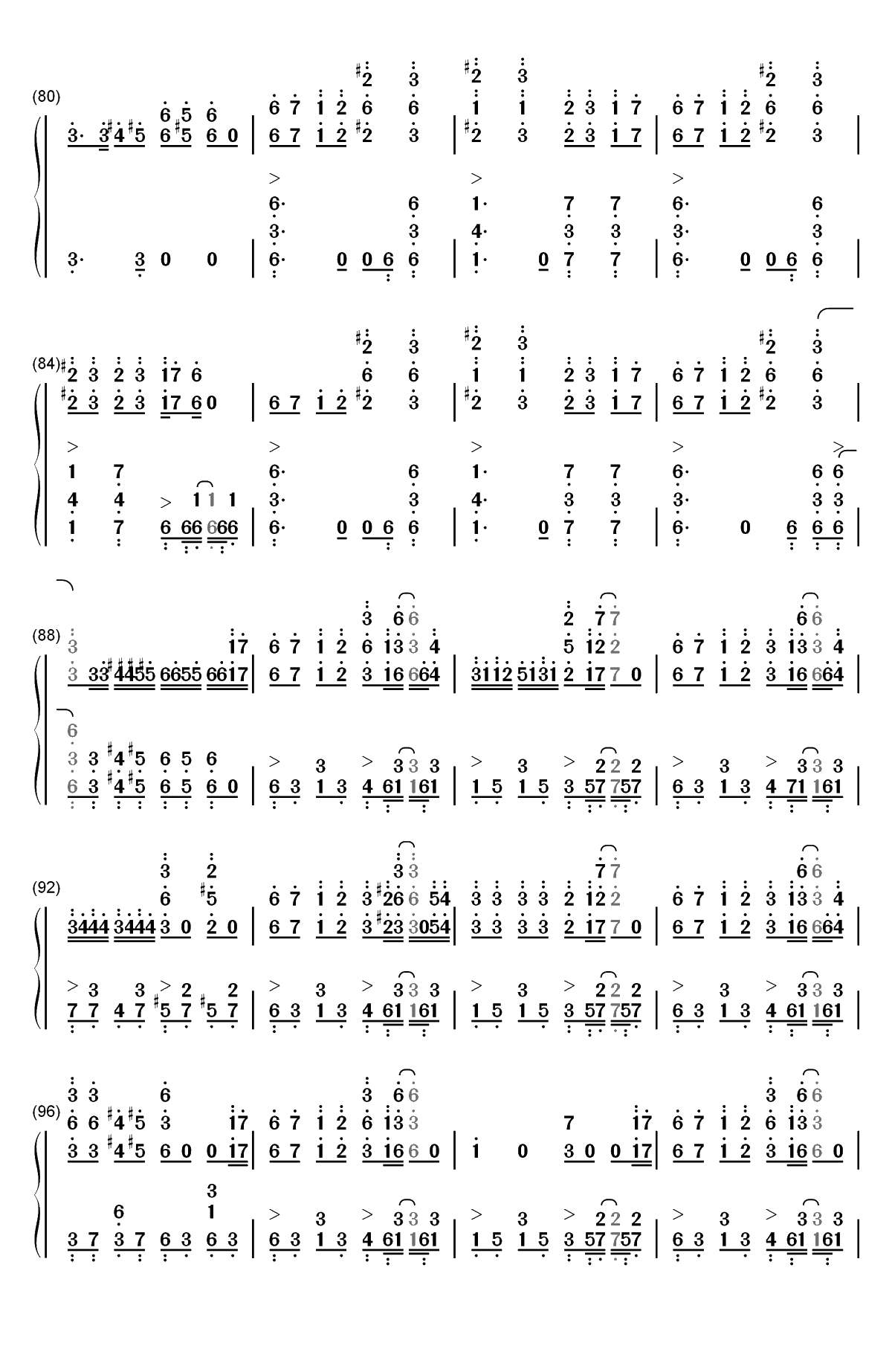 Happy Halloween-镜音リン双手简谱预览5