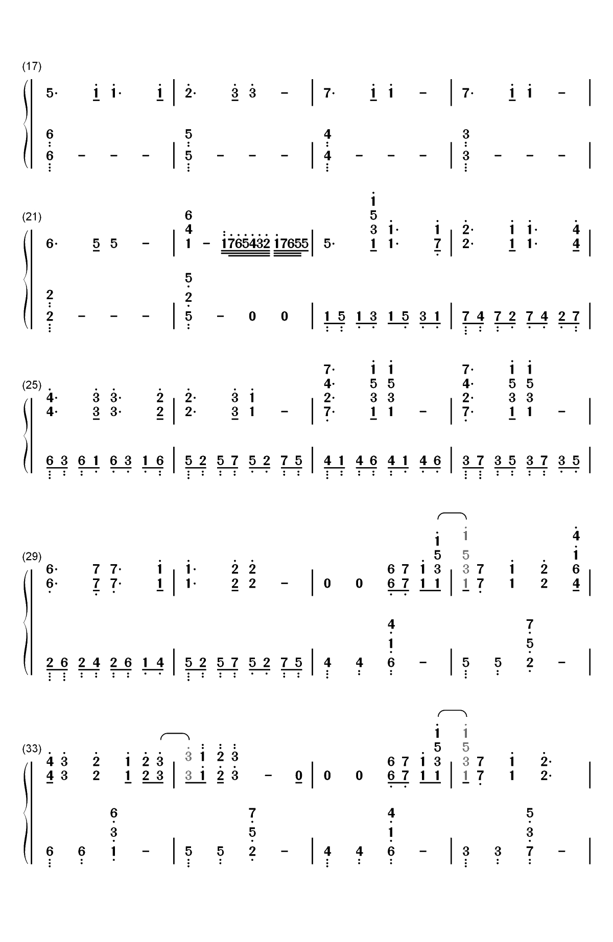 ユキトキ-我的青春恋爱喜剧果然有问题 OP双手简谱预览2
