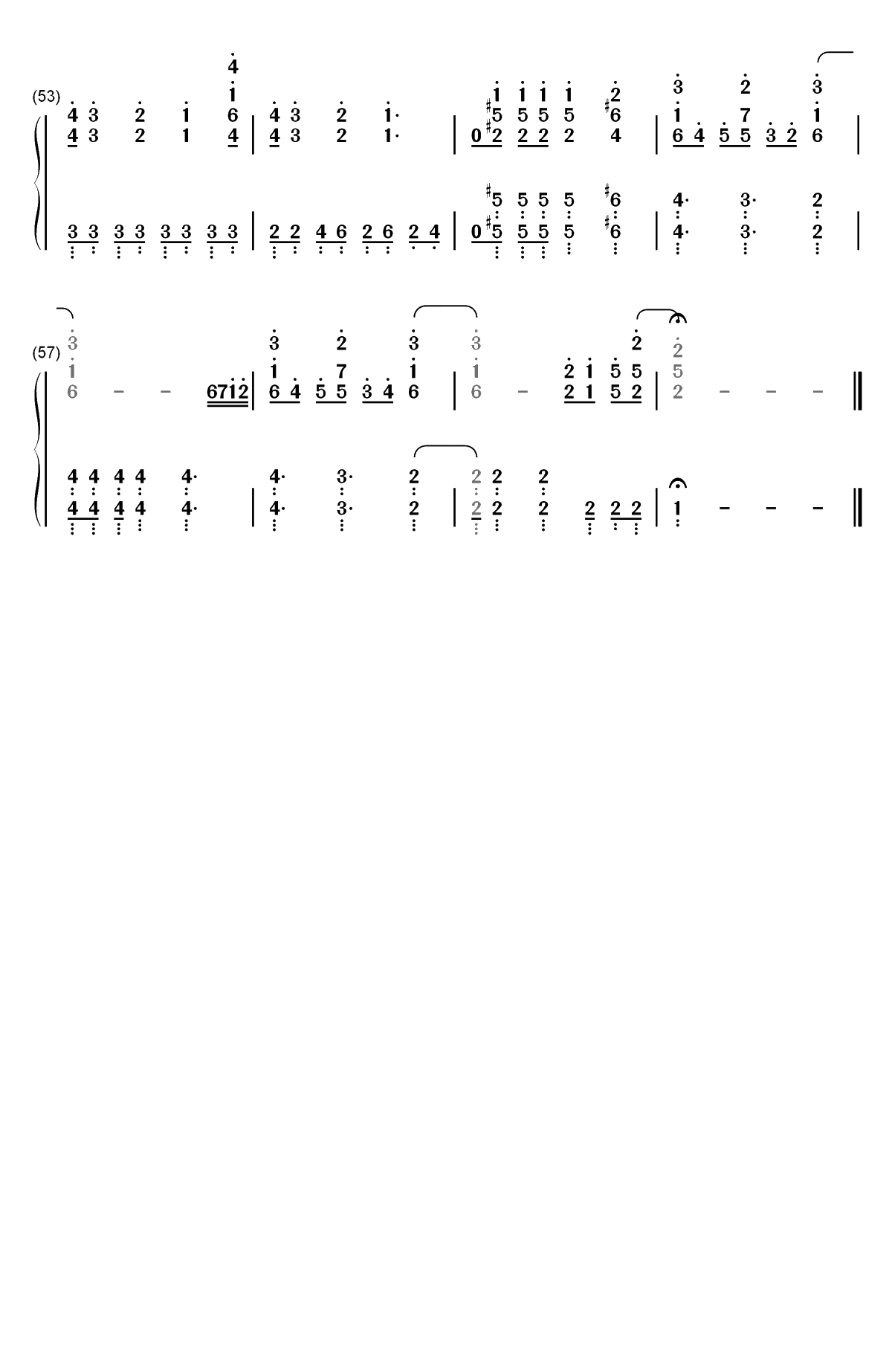 ユキトキ-我的青春恋爱喜剧果然有问题 OP双手简谱预览4