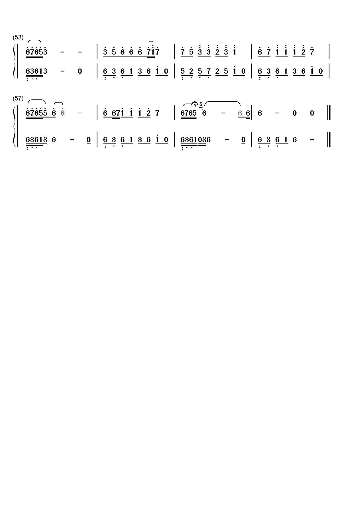 一亿个伤心-我总想找个理由回到相遇的前头双手简谱预览3