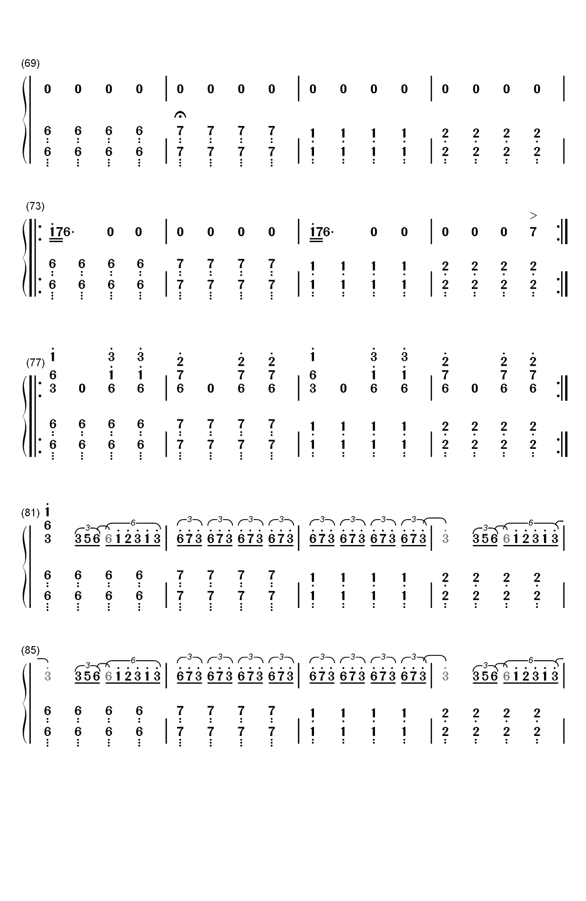 Clubbed to Death-黑客帝国OST双手简谱预览4