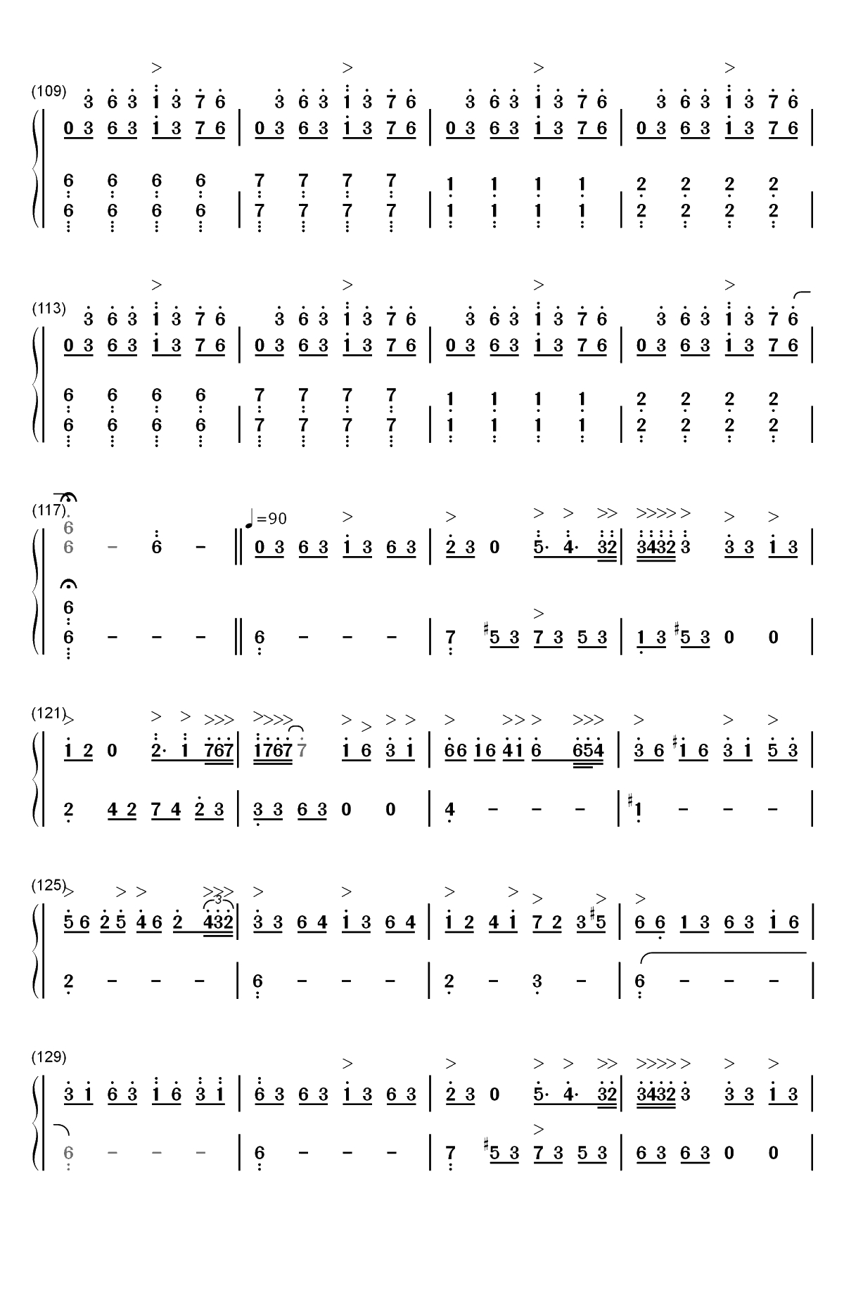 Clubbed to Death-黑客帝国OST双手简谱预览6