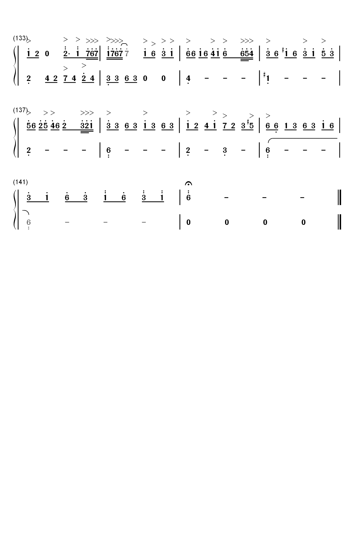 Clubbed to Death-黑客帝国OST双手简谱预览7