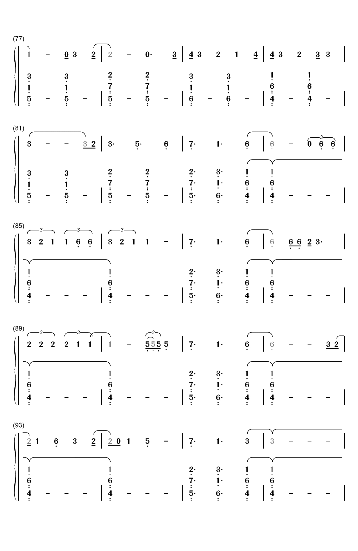 Please Don't Go-Joel Adams双手简谱预览5