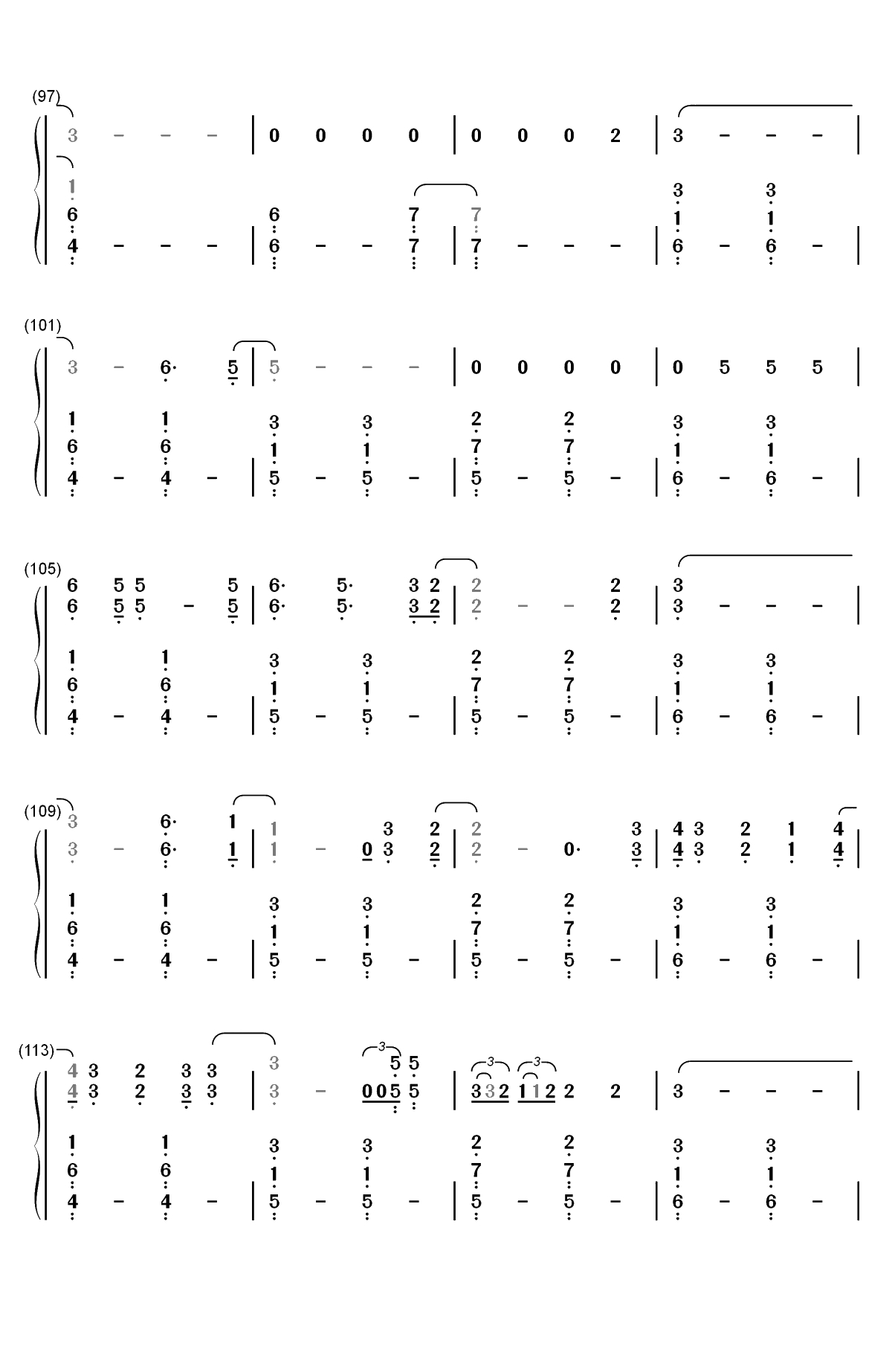 Please Don't Go-Joel Adams双手简谱预览6