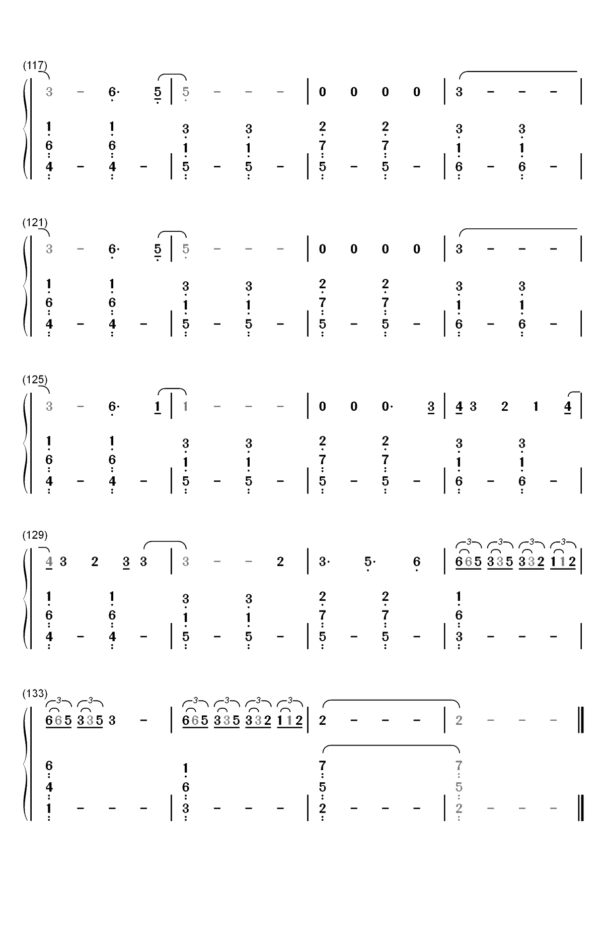 Please Don't Go-Joel Adams双手简谱预览7