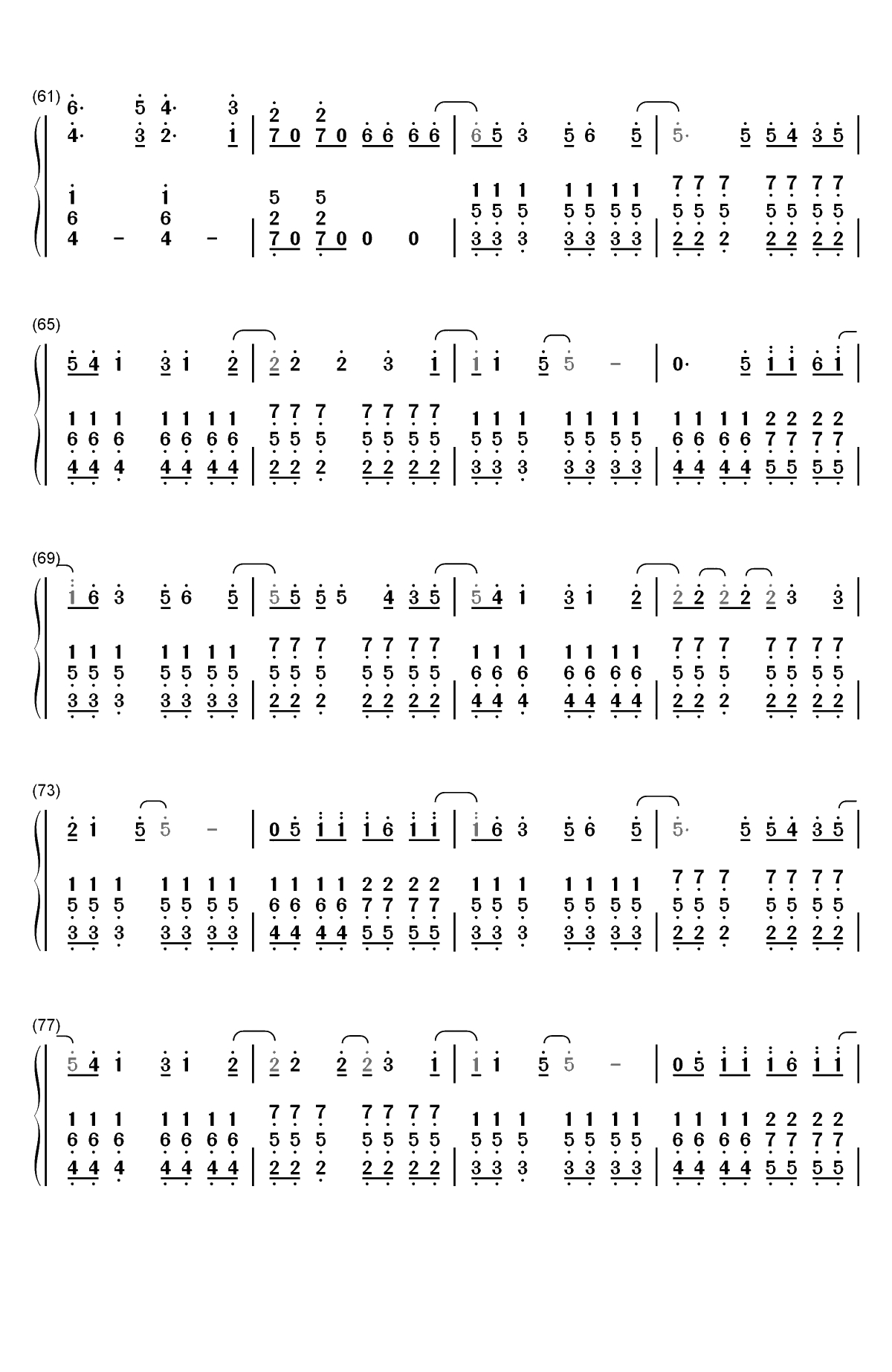 Hooked on a Feeling-银河护卫队OST双手简谱预览4