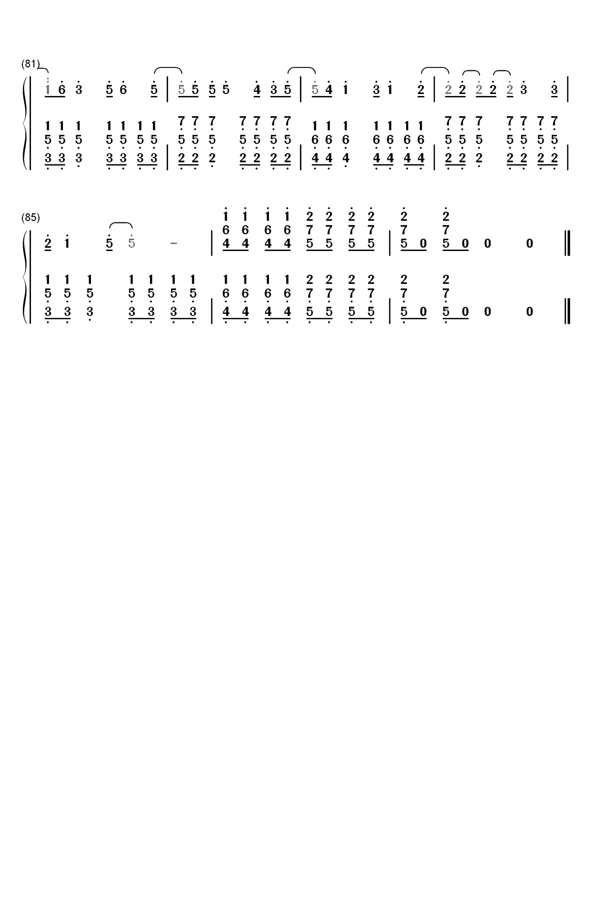 Hooked on a Feeling-银河护卫队OST双手简谱预览5