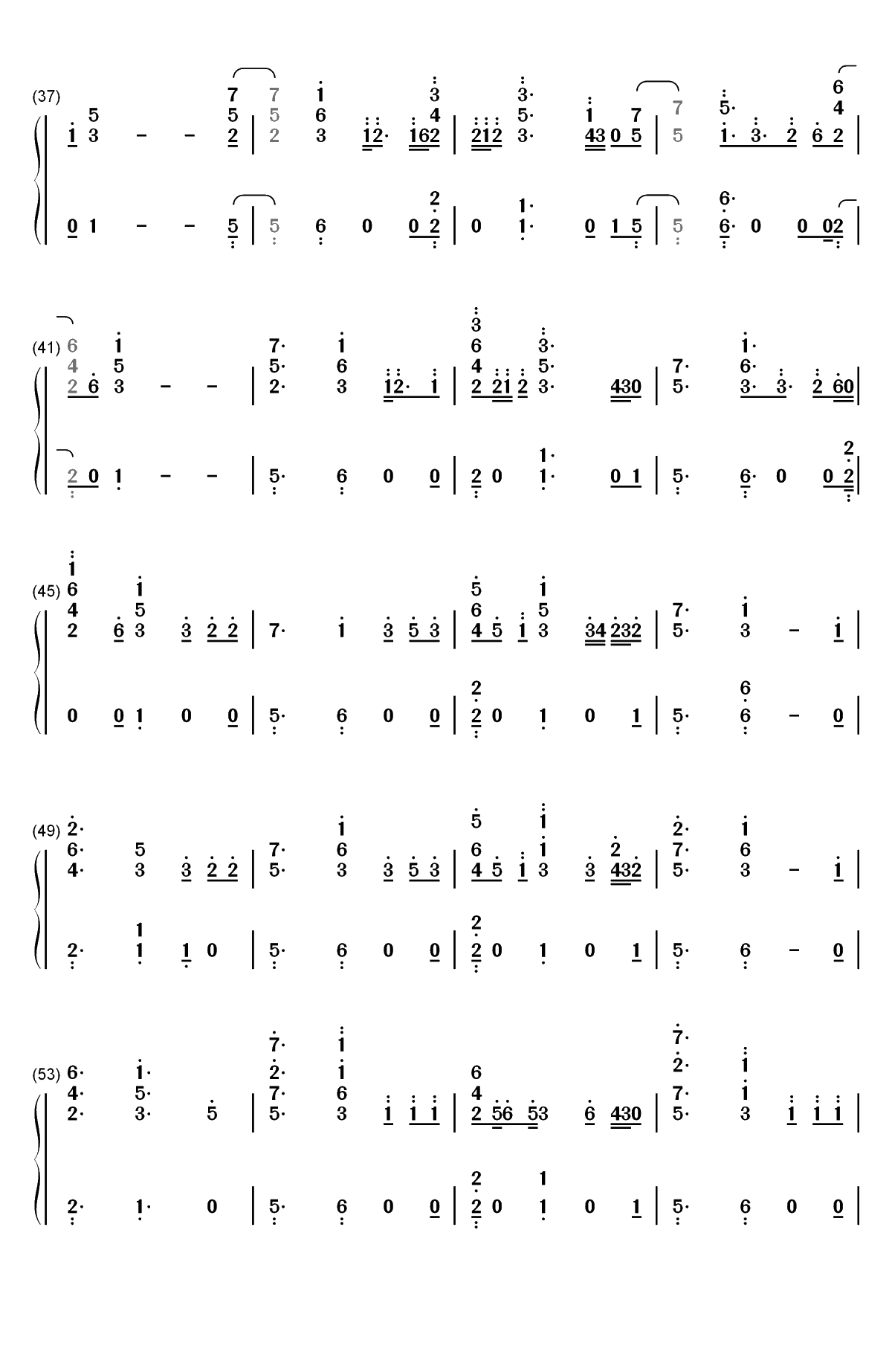 Help Me Out-Maroon 5 ft Julia Michaels双手简谱预览3