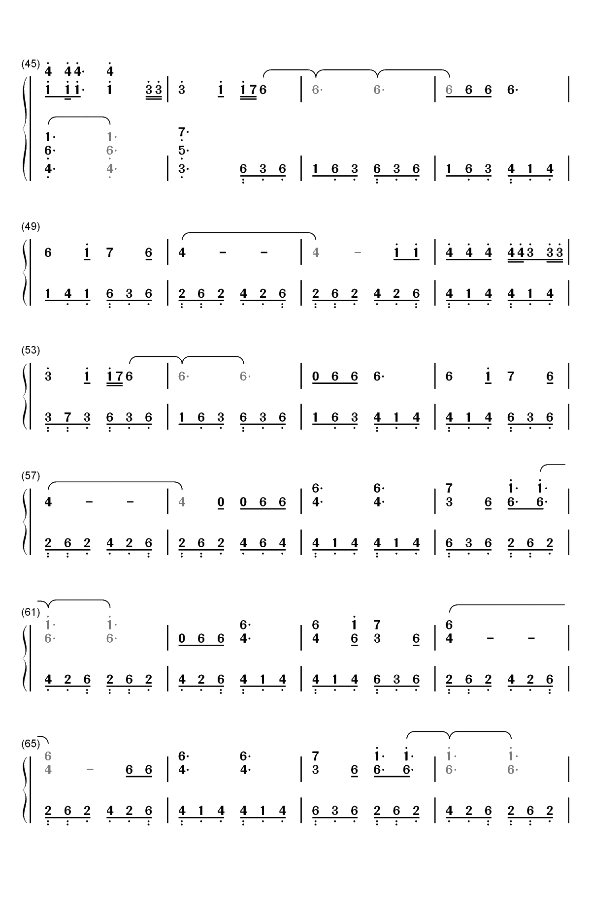 The Night We Met-十三个原因OST双手简谱预览3