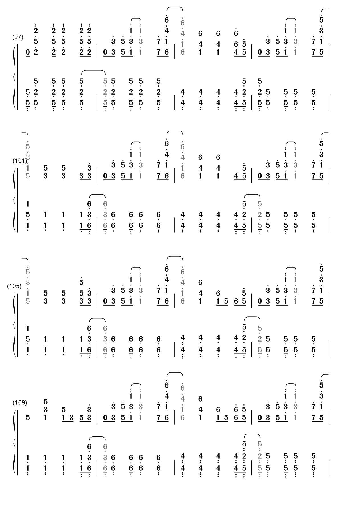 Viva la Vida-ColdPlay双手简谱预览6