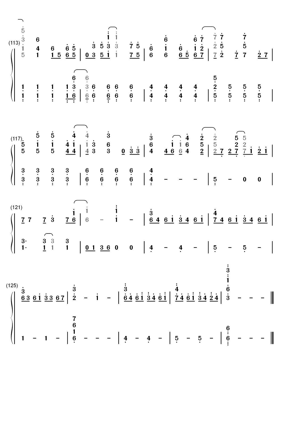 Viva la Vida-ColdPlay双手简谱预览7