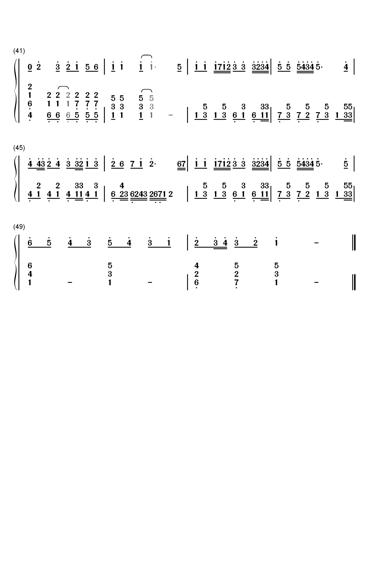 穷开心-花儿乐队双手简谱预览3