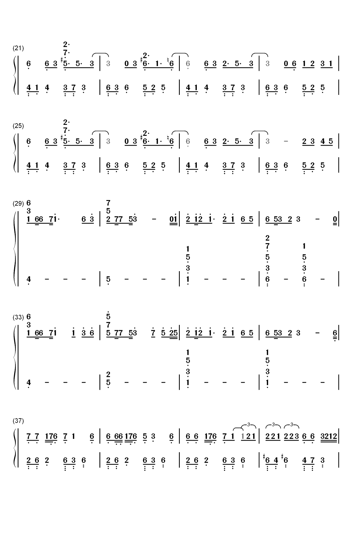 Stronger Than You-史帝芬宇宙OST双手简谱预览2