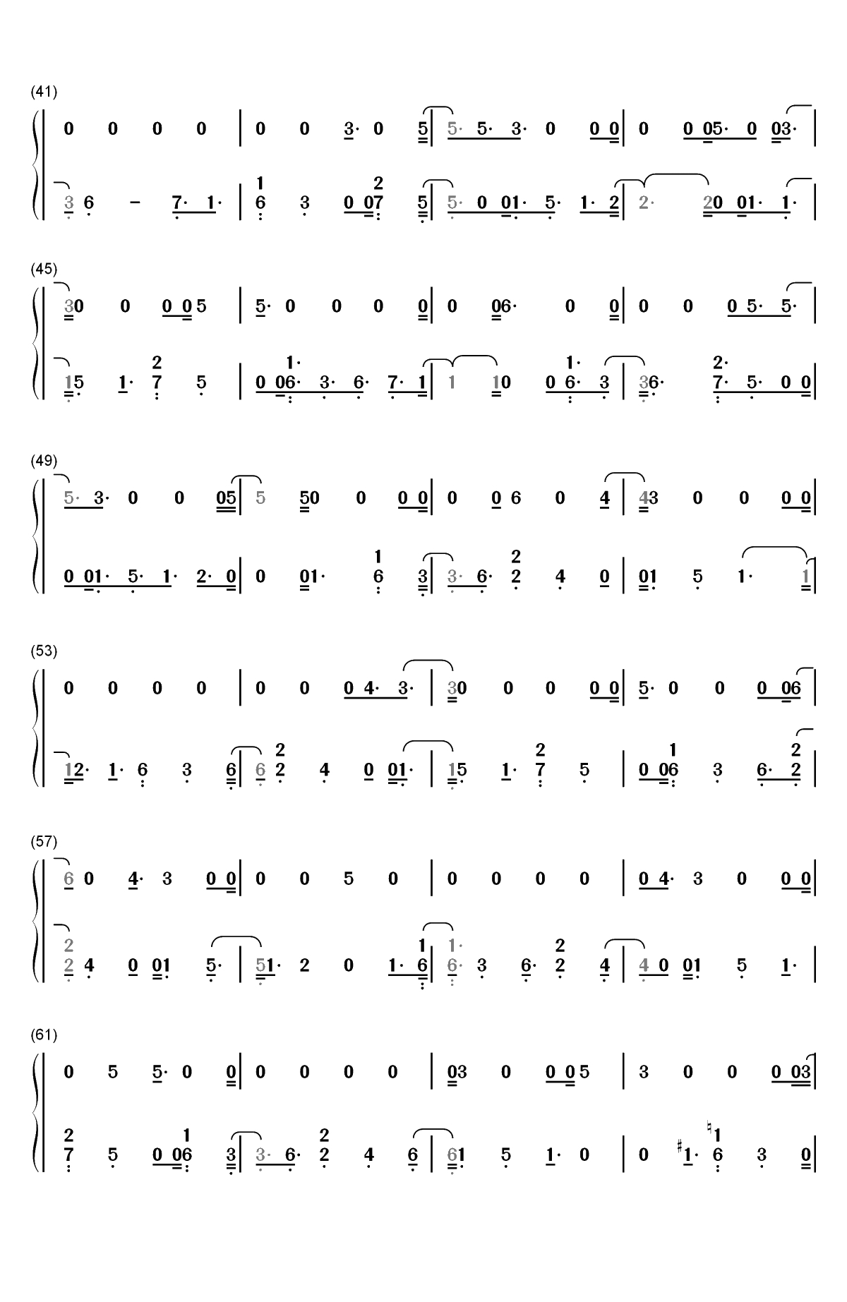 Dear Lover-Little Mix双手简谱预览3