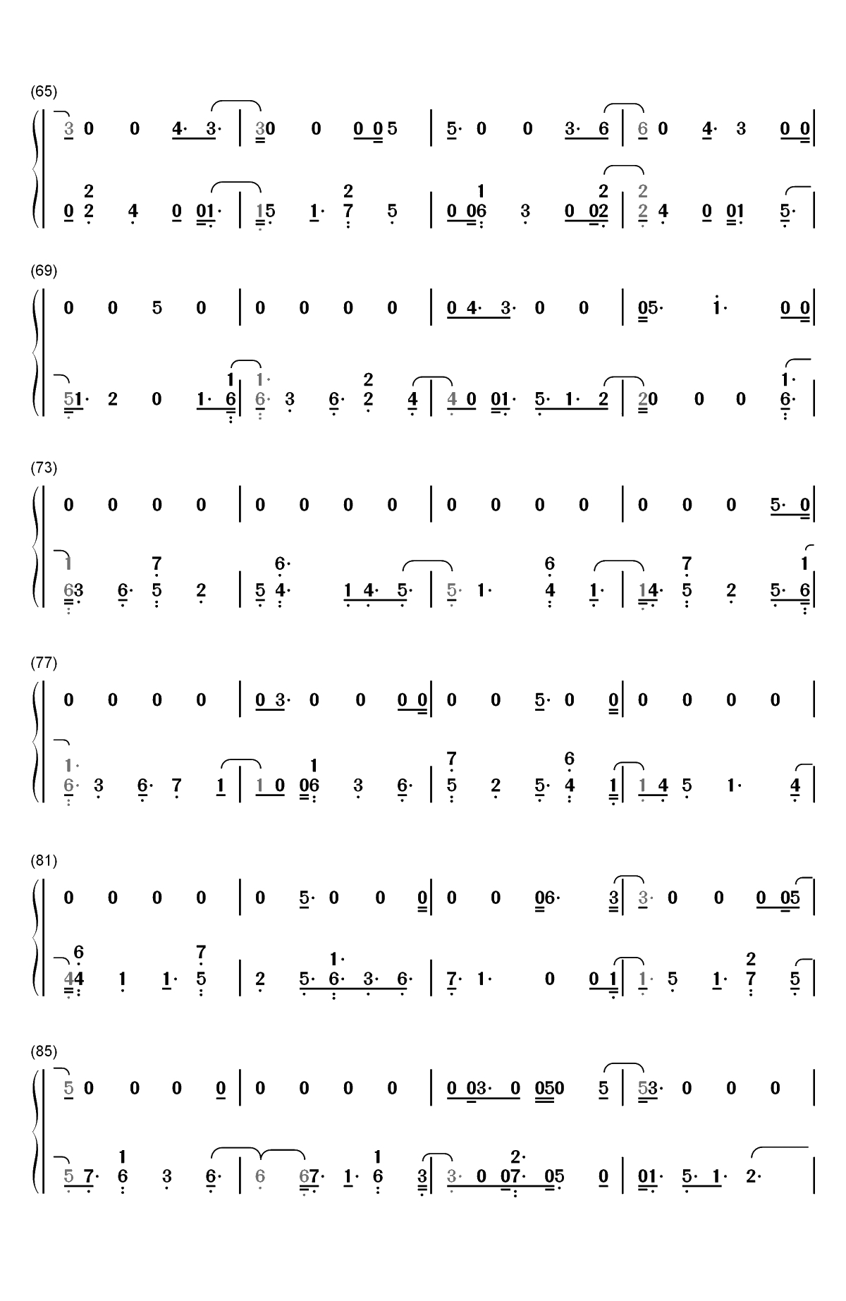 Dear Lover-Little Mix双手简谱预览4