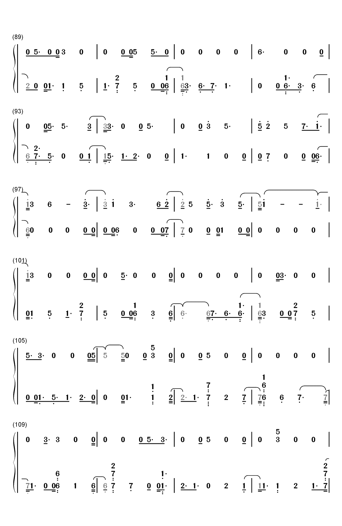 Dear Lover-Little Mix双手简谱预览5