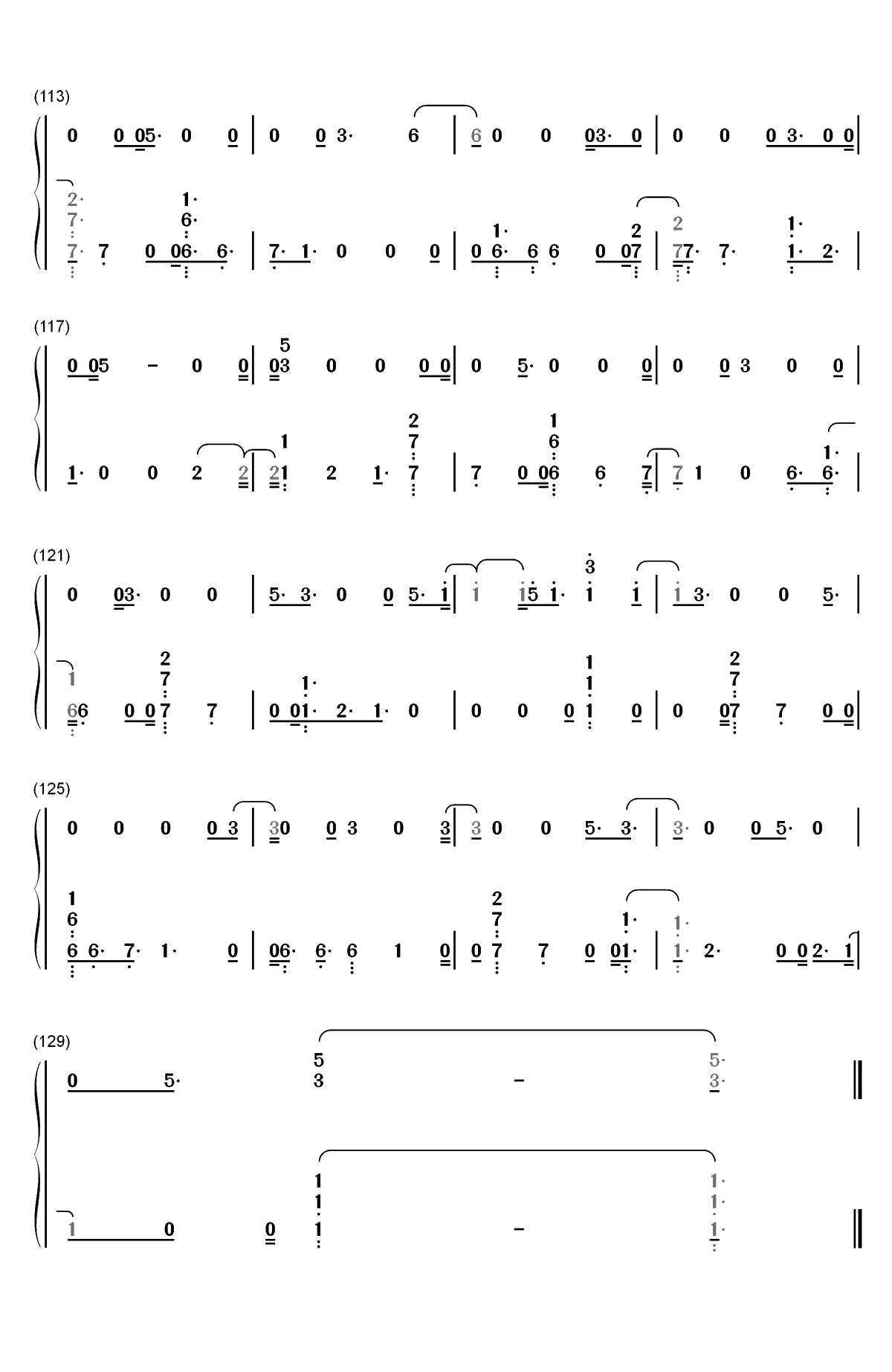 Dear Lover-Little Mix双手简谱预览6