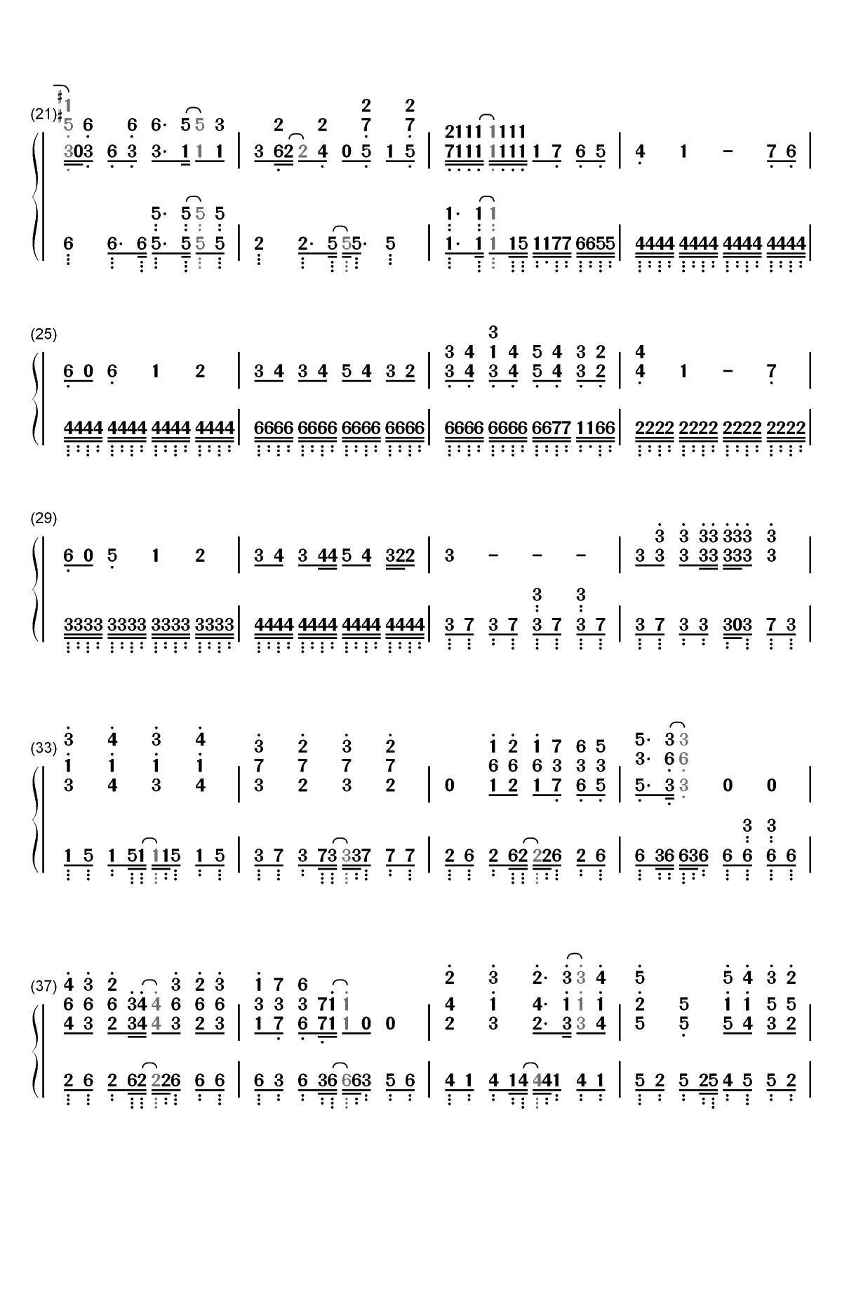 Sentimental Generation-校园迷糊大王OP双手简谱预览2