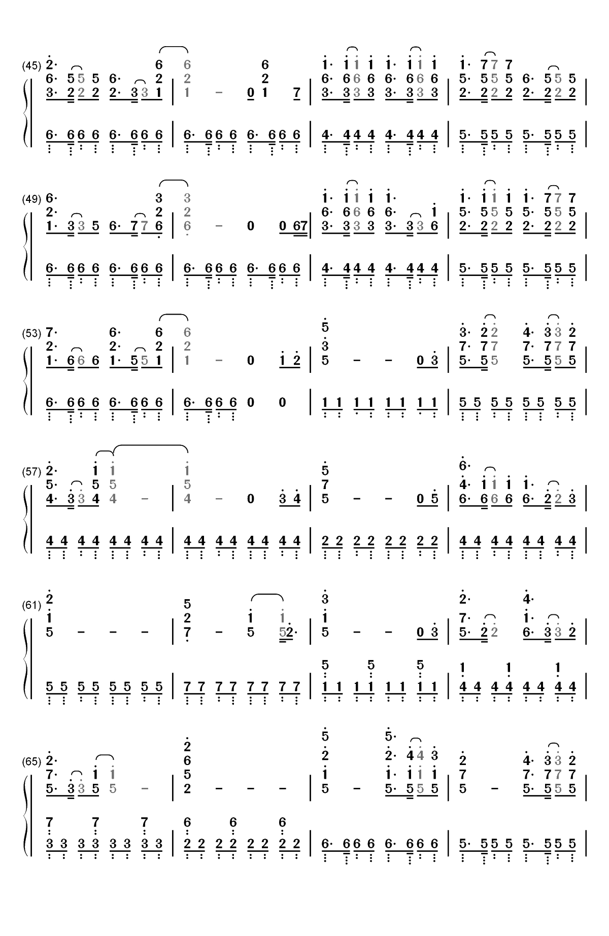 Perfect Time-断剑神曲-七大罪BGM双手简谱预览3